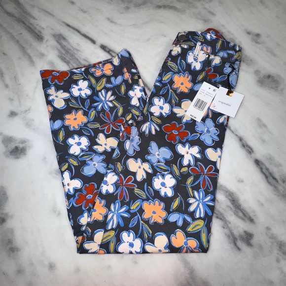 Originality (from Dillards) Girls Floral Jeans Size Small Straight Leg NWT - Picture 1 of 4